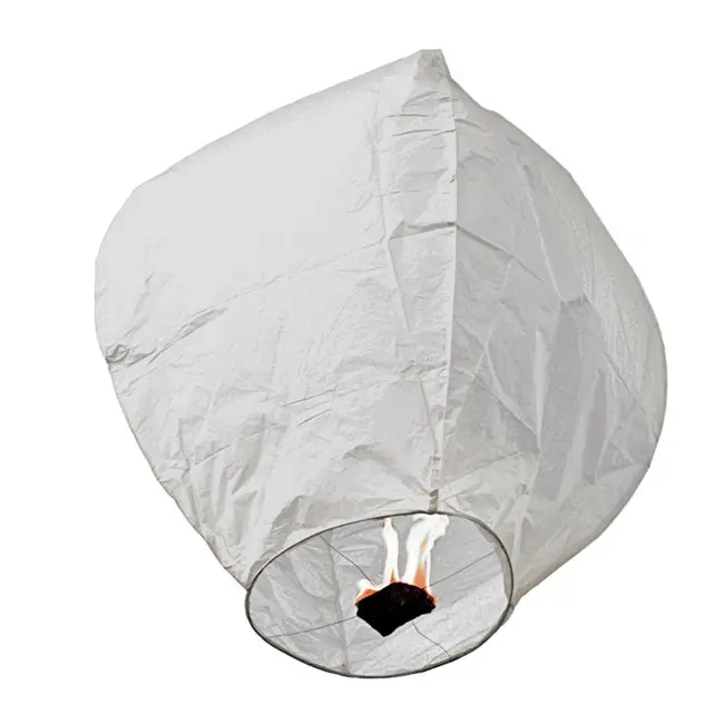 Lampioane zburatoare albe - LPZ-lw Set 30 bucati