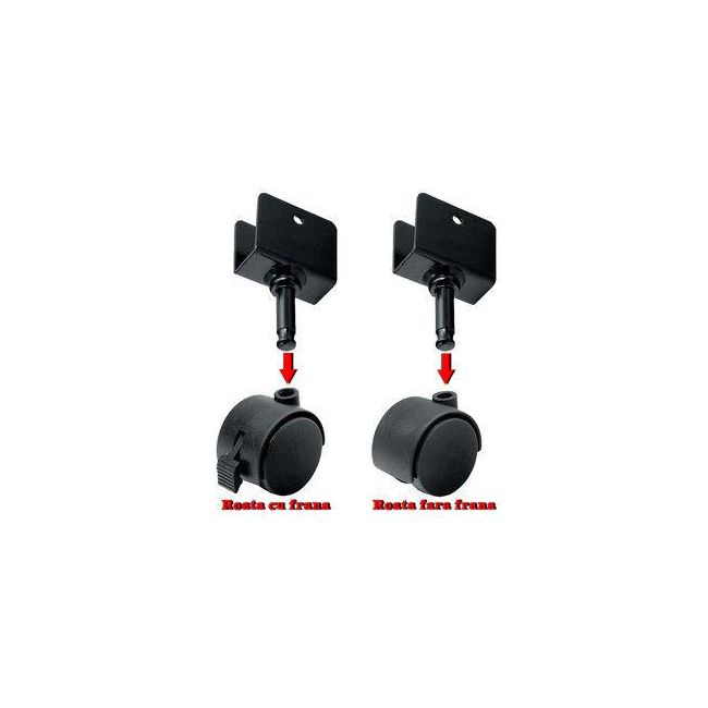 Set de 4 roti pentru patuturile din lemn Mos Ene - MES028