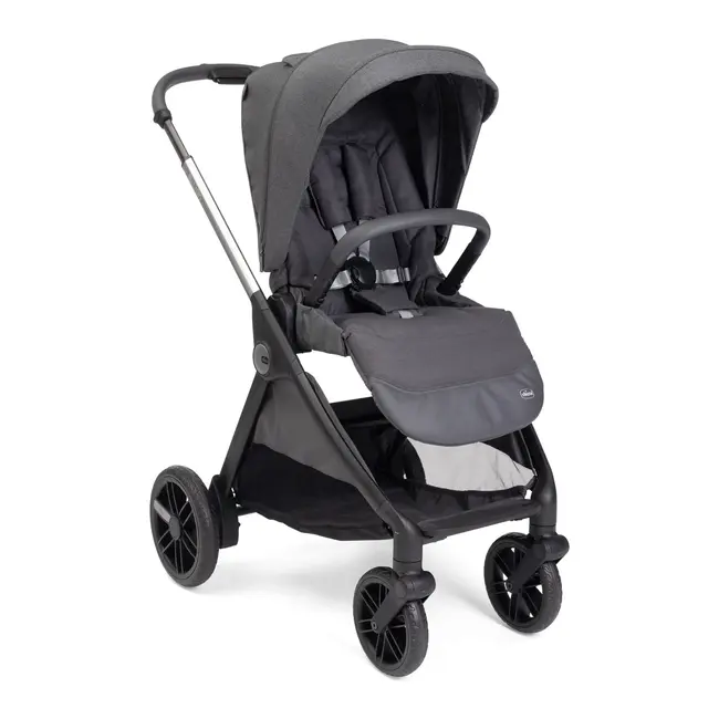 Carucior copii 3 in 1 Chicco Bellagio, Black Satin (gri inchis), 0luni+ CHC8713645+8713745+8714645-8