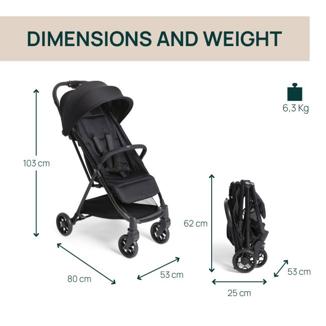 Carucior sport Chicco Urbino, Black (negru), de la nastere pana la 22Kg CHC8713895-8