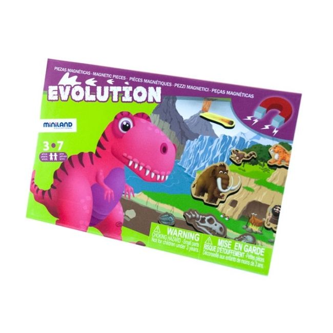 Joc magnetic descopera evolutia speciilor - miniland ml31972