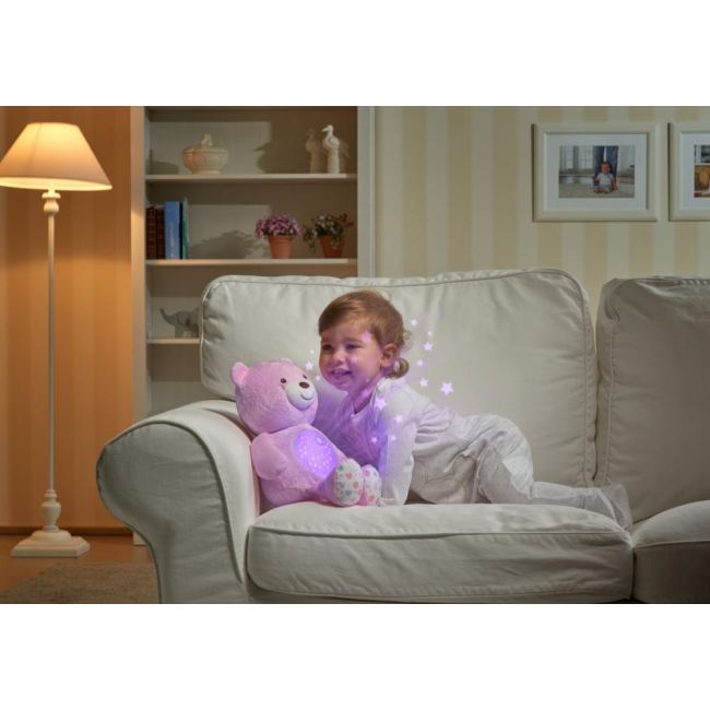Jucarie cu proiectie Chicco Ursuletul bebelus, roz, 0luni+ CHC0801510-1