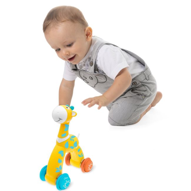 Jucarie educativa Chicco girafa Push and Go, 12-36luni CHC09947-1