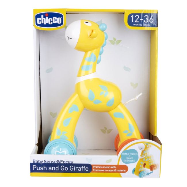 Jucarie educativa Chicco girafa Push and Go, 12-36luni CHC09947-1