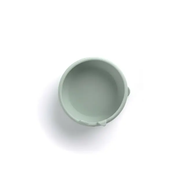 Set de masa, Jane, Din silicon, 2 piese, Cu bol si lingurita, BPA Free, Mint BYN8420421089330