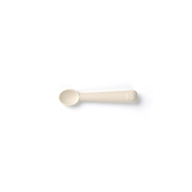 Set de masa, Jane, Din silicon, 2 piese, Cu bol si lingurita, BPA Free, Sand BYN8420421089514