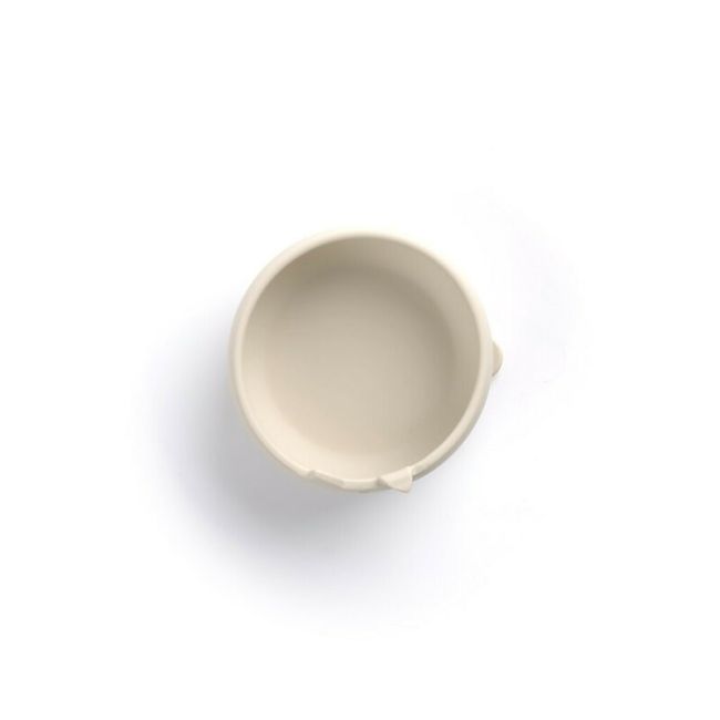 Set de masa, Jane, Din silicon, 2 piese, Cu bol si lingurita, BPA Free, Sand BYN8420421089514