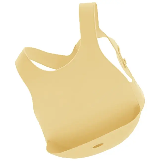 Baveta Flexi Bib Minikoioi, 100% Premium Silicone &ndash; Mellow Yellow KRT101020007