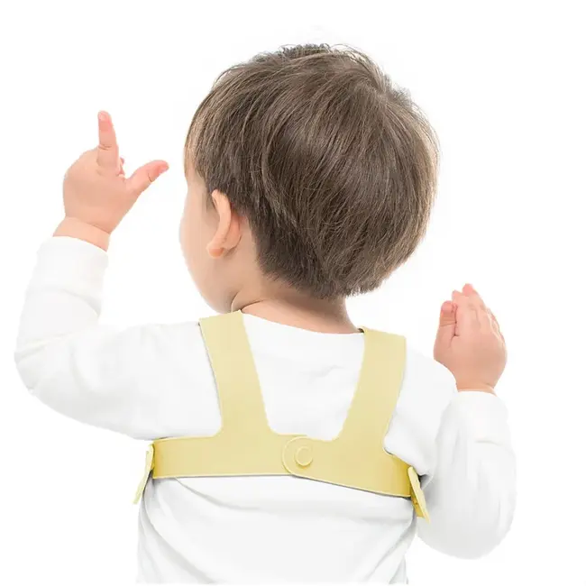 Baveta Flexi Bib Minikoioi, 100% Premium Silicone &ndash; Mellow Yellow KRT101020007