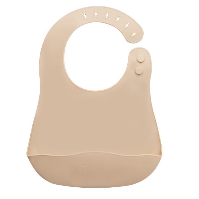 Baveta din silicon, AppeKids - Bubble Beige KRTAK275350