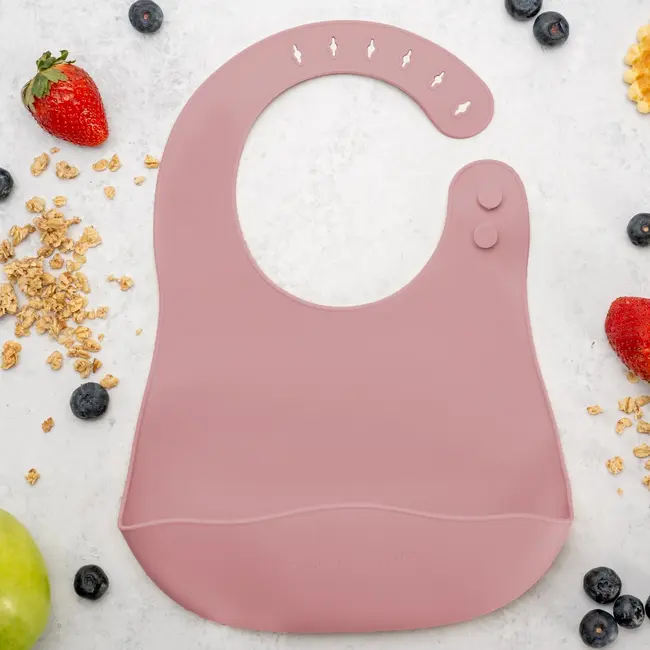 Baveta din silicon, AppeKids - Old Rose KRTAK275374