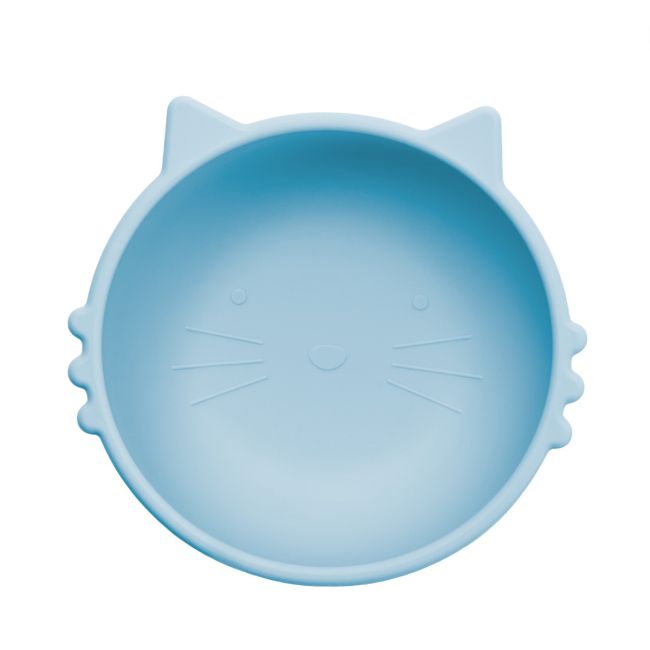Bol din silicon, AppeKids, Kitty I - Aqua Blue KRTAK275237
