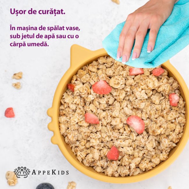 Bol din silicon, AppeKids, Kitty I - Honey KRTAK275213
