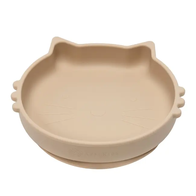 Bol din silicon, AppeKids, Kitty II - Bubble Beige KRTAK275251