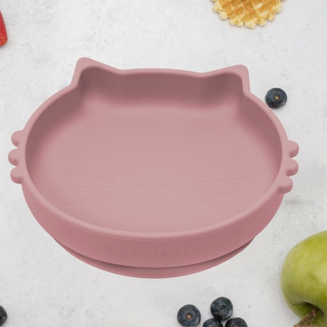 Bol din silicon, AppeKids, Kitty II - Old Rose KRTAK275275