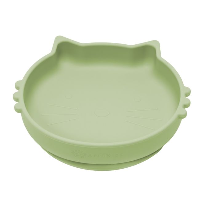 Bol din silicon, AppeKids, Kitty II - Raw Green KRTAK275299
