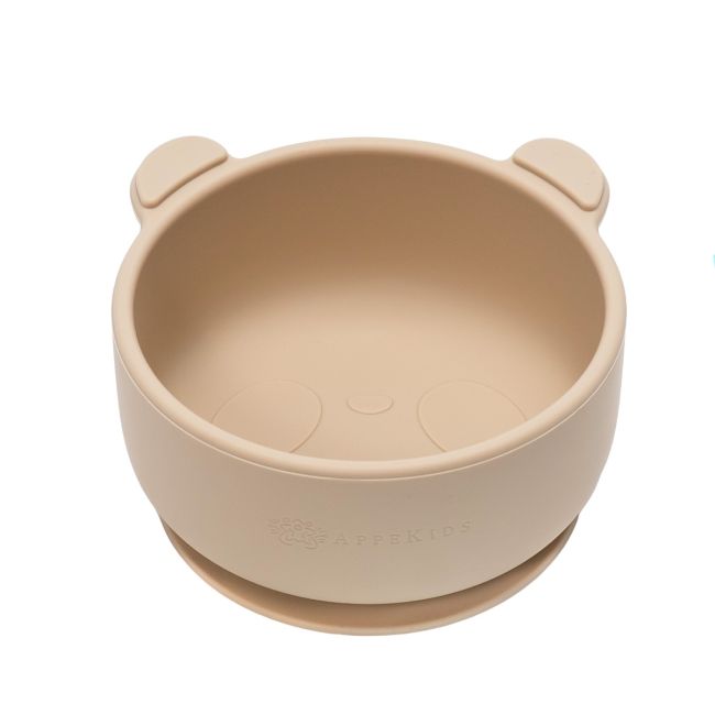 Bol din silicon cu ventuza, AppeKids, The Little Bear - Bubble Beige KRTAK275107