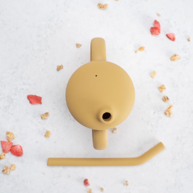 Cana din silicon cu pai, AppeKids - Honey KRTAK275411