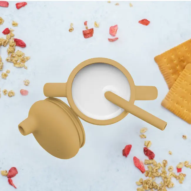 Cana din silicon cu pai, AppeKids - Honey KRTAK275411