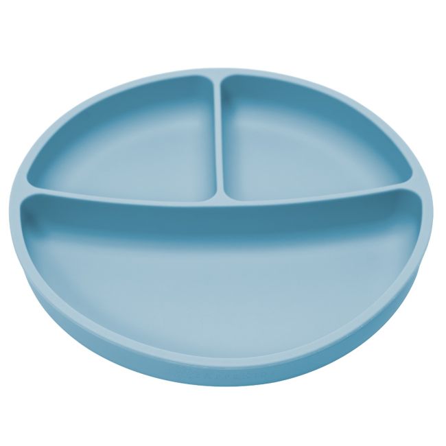 Farfurie compartimentata din silicon cu ventuza, AppeKids - Aqua Blue KRTAK275831