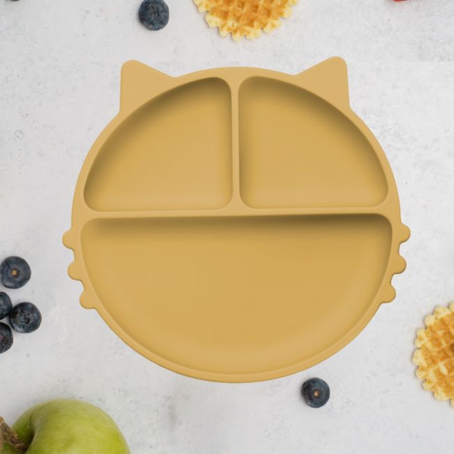 Farfurie compartimentata din silicon cu ventuza, AppeKids - Kitty - Honey KRTAK275312