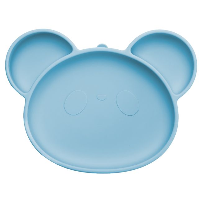 Farfurie din silicon cu ventuza, AppeKids, Panda - Aqua Blue KRTAK275886