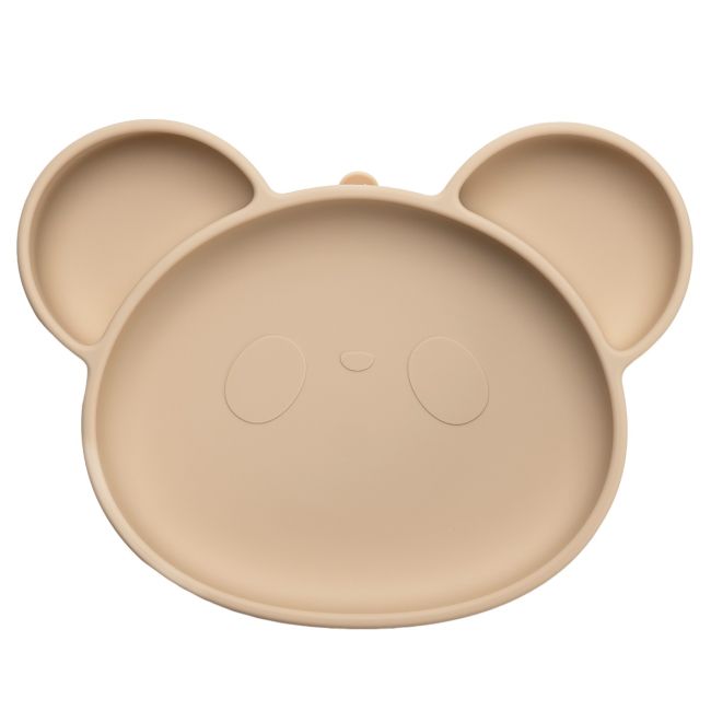 Farfurie din silicon cu ventuza, AppeKids, Panda - Bubble Beige KRTAK275855