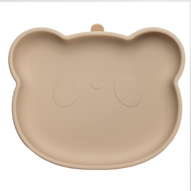Farfurie din silicon cu ventuza, AppeKids, The Little Bear - Bubble Beige KRTAK275152