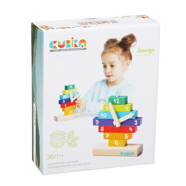 Jucarie Din Lemn, Cubika, "Sa Invatam Ceasul" KRTCU14354