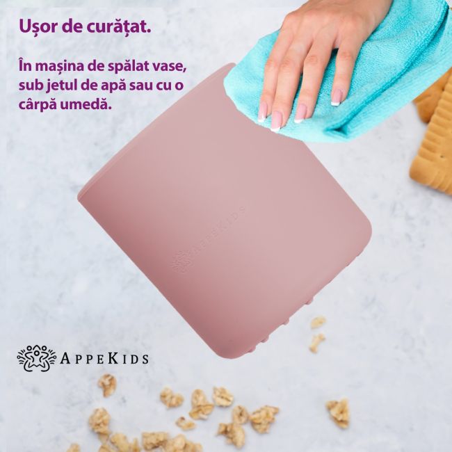Pahar din silicon, AppeKids - Old Rose KRTAK275473