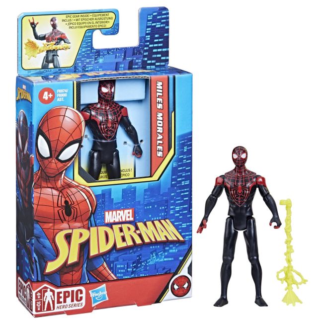 SPIDERMAN EPIC HERO FIGURINA MILES MORALES 10CM VIVF6900_F6974