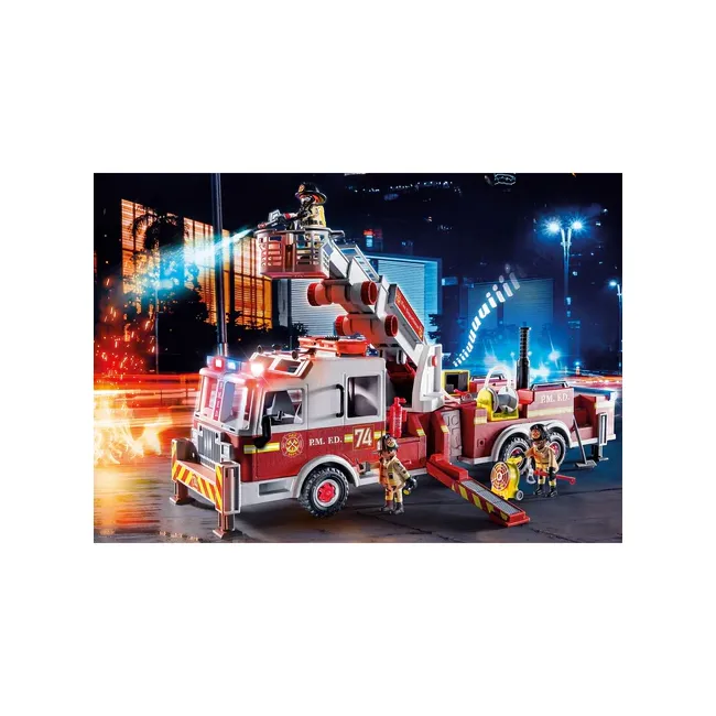 Playmobil - Masina De Pompieri Cu Scara Turn ARTPM70935