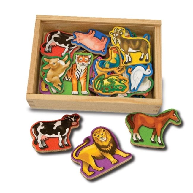 Animale de lemn cu magneti melissa and doug md0475