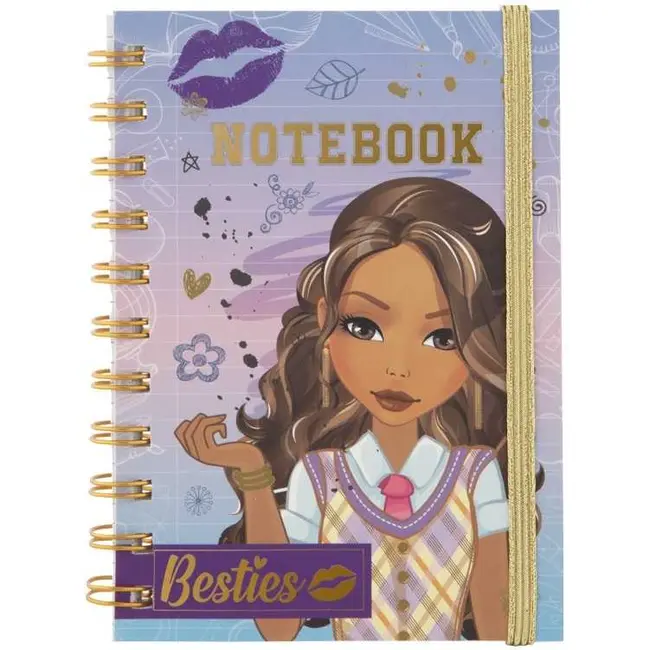 Caiet Besties A6 - Design colorat si modern pentru fetite Grafix GR140016 BBJGR140016_Mov