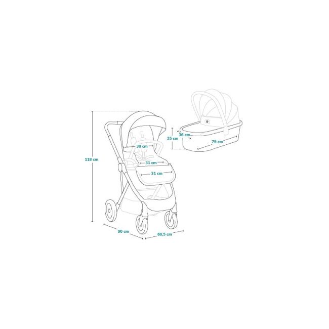 Carucior 2 in 1, Lionelo, Amber Plus, Cadru aluminiu, Cu landou intarit si salteluta moale, Reversibil, Maner ajustabil, Cu accesorii, Cu ventilatie panoramica 3D, Pana la 22 kg, EN1888-1, EN1888-2, EN1466, Bej BYNLO-AMBER_PLUS_2IN1_BEIGE_SAND