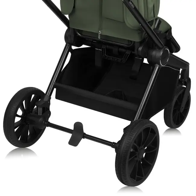 Carucior sport, Lionelo, Mika Plus, Cadru din aluminiu, Cu maner reversibil, Copertina XXL, Spatar reglabil in 3 pozitii, Cu accesorii, Pana la 22 kg, 6-48 luni; EN1888-1, EN1888-2 EN1466, Verde BYNLO-MIKA_PLUS_GREEN_OLIVE