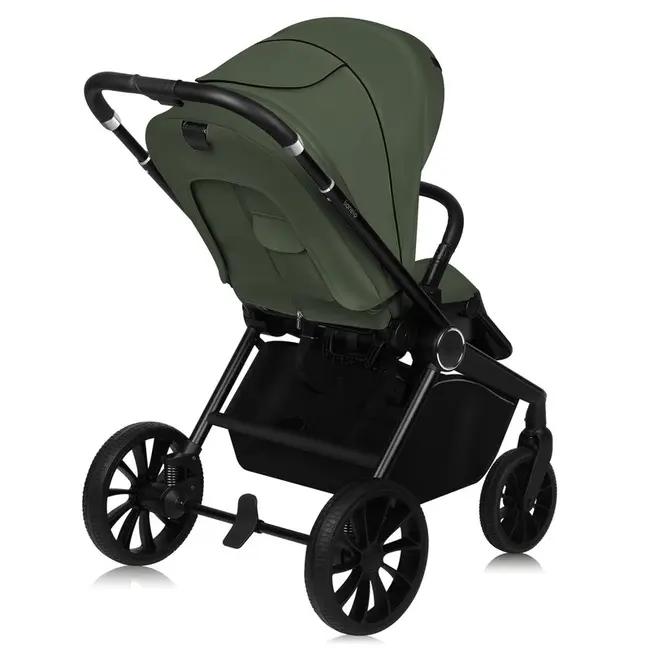 Carucior sport, Lionelo, Mika Plus, Cadru din aluminiu, Cu maner reversibil, Copertina XXL, Spatar reglabil in 3 pozitii, Cu accesorii, Pana la 22 kg, 6-48 luni; EN1888-1, EN1888-2 EN1466, Verde BYNLO-MIKA_PLUS_GREEN_OLIVE