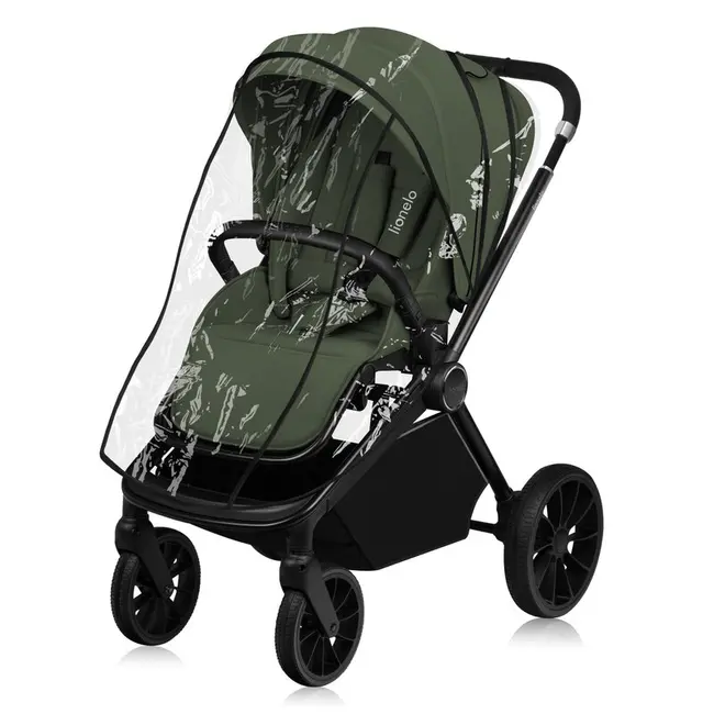 Carucior sport, Lionelo, Mika Plus, Cadru din aluminiu, Cu maner reversibil, Copertina XXL, Spatar reglabil in 3 pozitii, Cu accesorii, Pana la 22 kg, 6-48 luni; EN1888-1, EN1888-2 EN1466, Verde BYNLO-MIKA_PLUS_GREEN_OLIVE
