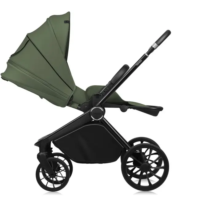 Carucior sport, Lionelo, Mika Plus, Cadru din aluminiu, Cu maner reversibil, Copertina XXL, Spatar reglabil in 3 pozitii, Cu accesorii, Pana la 22 kg, 6-48 luni; EN1888-1, EN1888-2 EN1466, Verde BYNLO-MIKA_PLUS_GREEN_OLIVE
