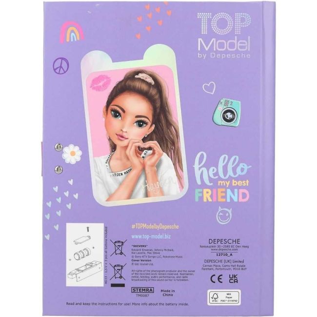 Jurnal cu cod si muzica TOPModel Snap Shots Depesche PT12710 BBJPT12710_Initiala