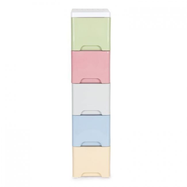 Raft cu 5 compartimente pentru depozitarea diverselor obiecte modernhome - multicolor edeedipjjcbs0019-05a
