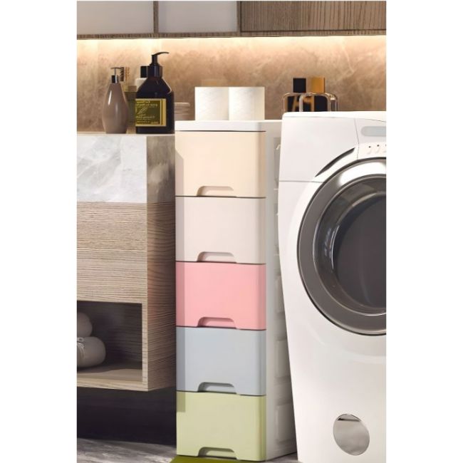 Raft cu 5 compartimente pentru depozitarea diverselor obiecte modernhome - multicolor edeedipjjcbs0019-05a