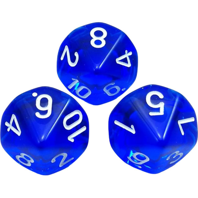 Set de 2 zaruri cu zece fete 1-10 1.65 cm Numlit NML18273 BBJNML18273_Initiala