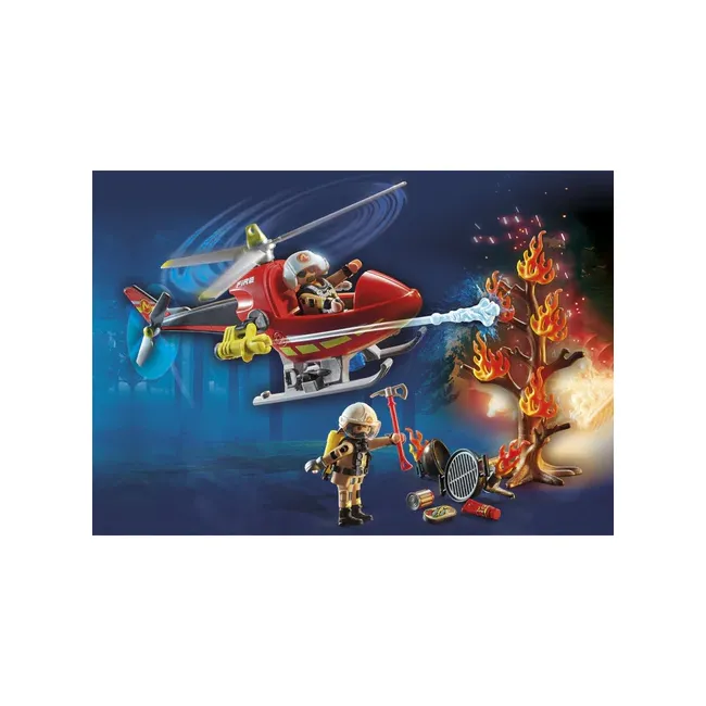 Playmobil - Elicopter De Pompieri Cu 2 Figurine ARTPM71195