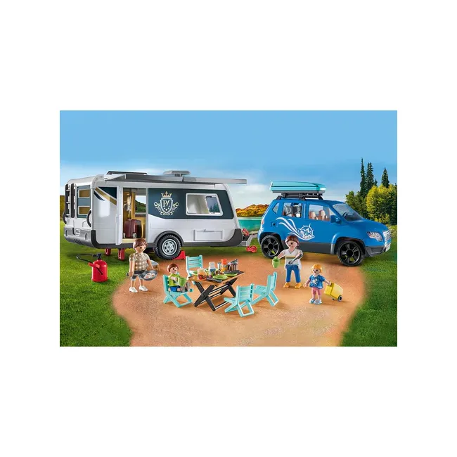 Playmobil - Rulota Cu Masinuta ARTPM71423