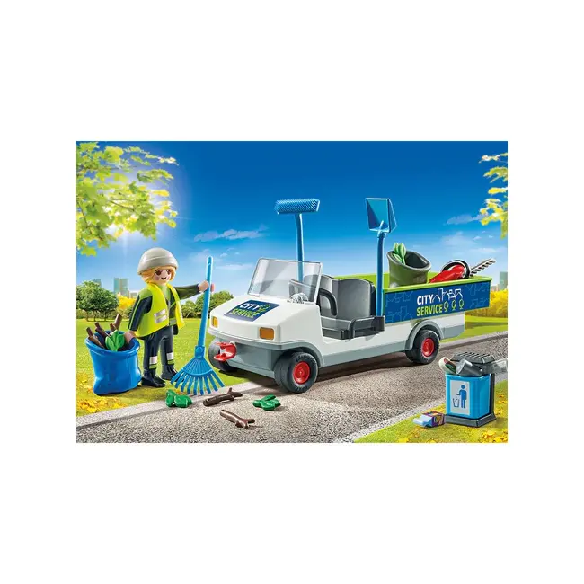 Playmobil - Maturator De Strazi Cu Vehicul ARTPM71433