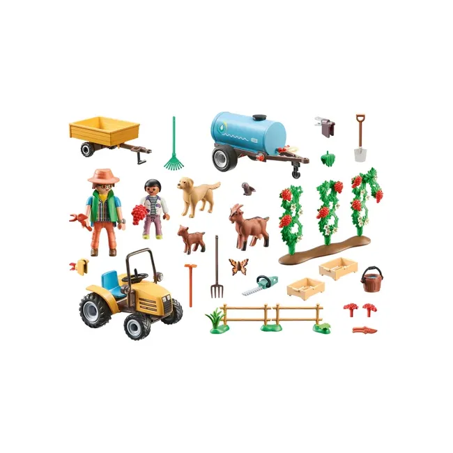 Playmobil - Tractor Cu Remorca Si Cisterna De Apa ARTPM71442