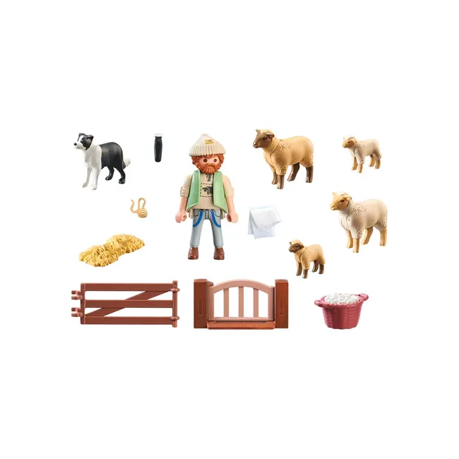 Playmobil - Tanarul Pastor Cu Turma De Oi ARTPM71444