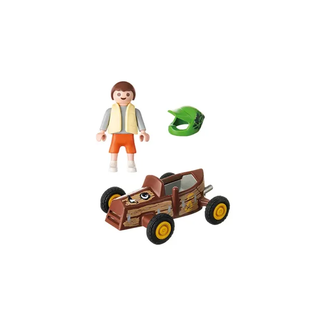 Playmobil-FIGURINA COPIL CU KART ARTPM71480