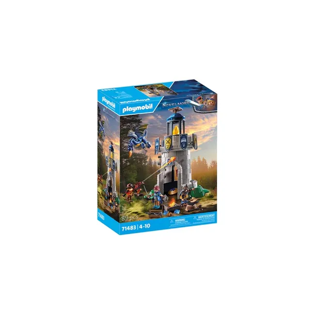 Playmobil-TURNUL CAVALERULUI CU FIERAR SI DRAGON ARTPM71483